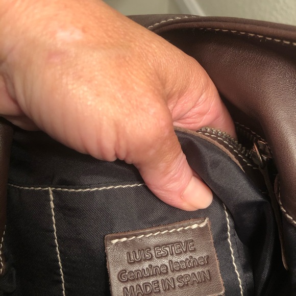 Brown leather Luis Esteve handbag - Picture 13 of 15